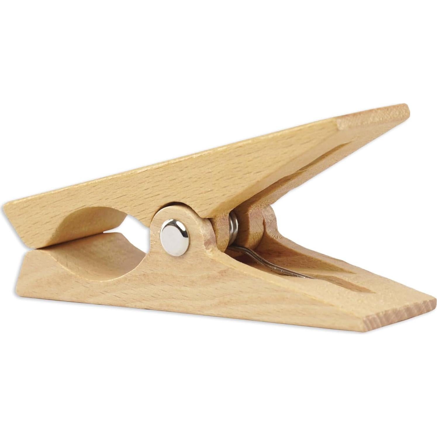 Pinzas de Madera Grandes Tuuli - Set de 4 para Toallas y Ropa