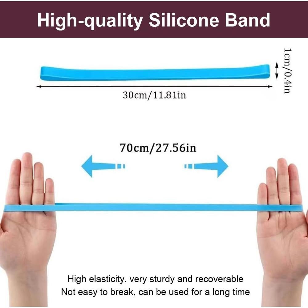 Paquete de 12 Bandas de Toalla de Silicona SUJAYU Multicolor
