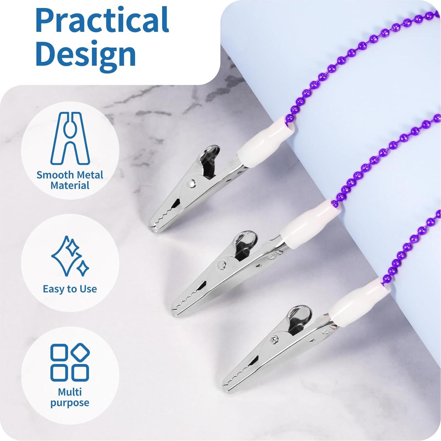 Clip de Babero Dental Annhua Morado - Paquete de 3, 48 cm