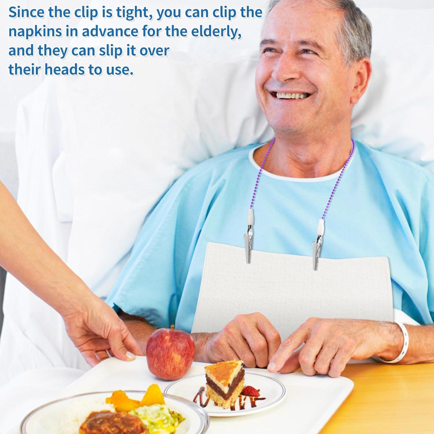 Clip de Babero Dental Annhua Morado - Paquete de 3, 48 cm