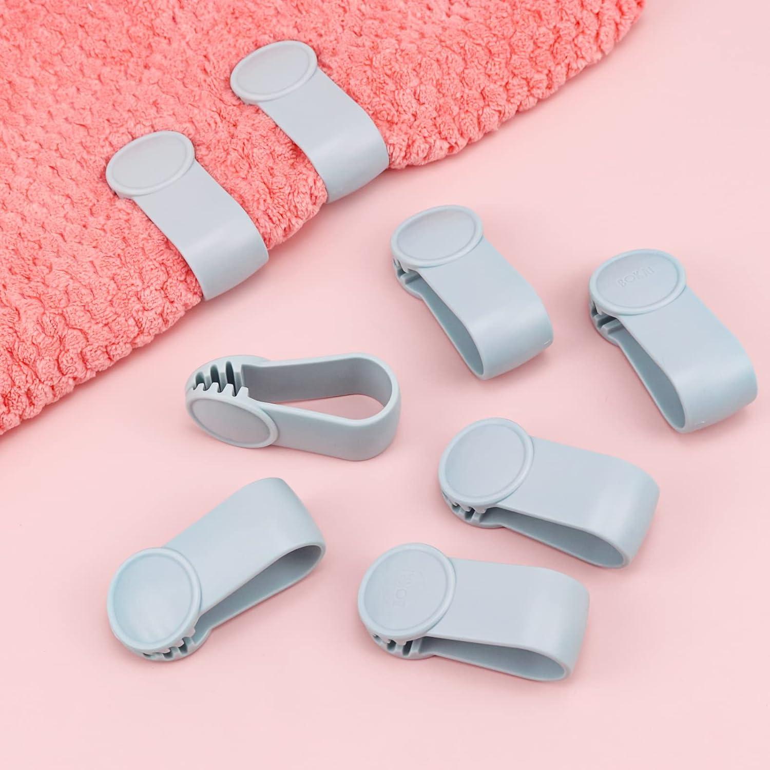 Clip para Toallas de Cocina Hipruict - Paquete de 8 Azul