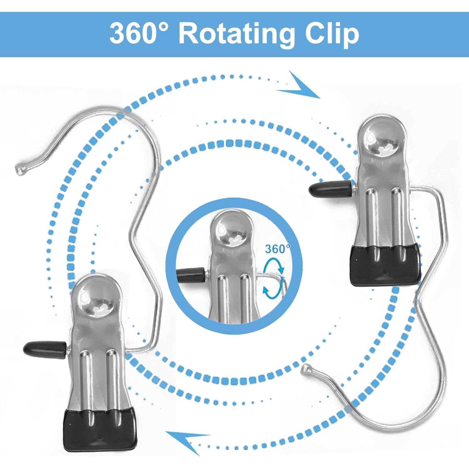 Ganchos para colgar botas VEESON - Paquete de 12, acero inoxidable