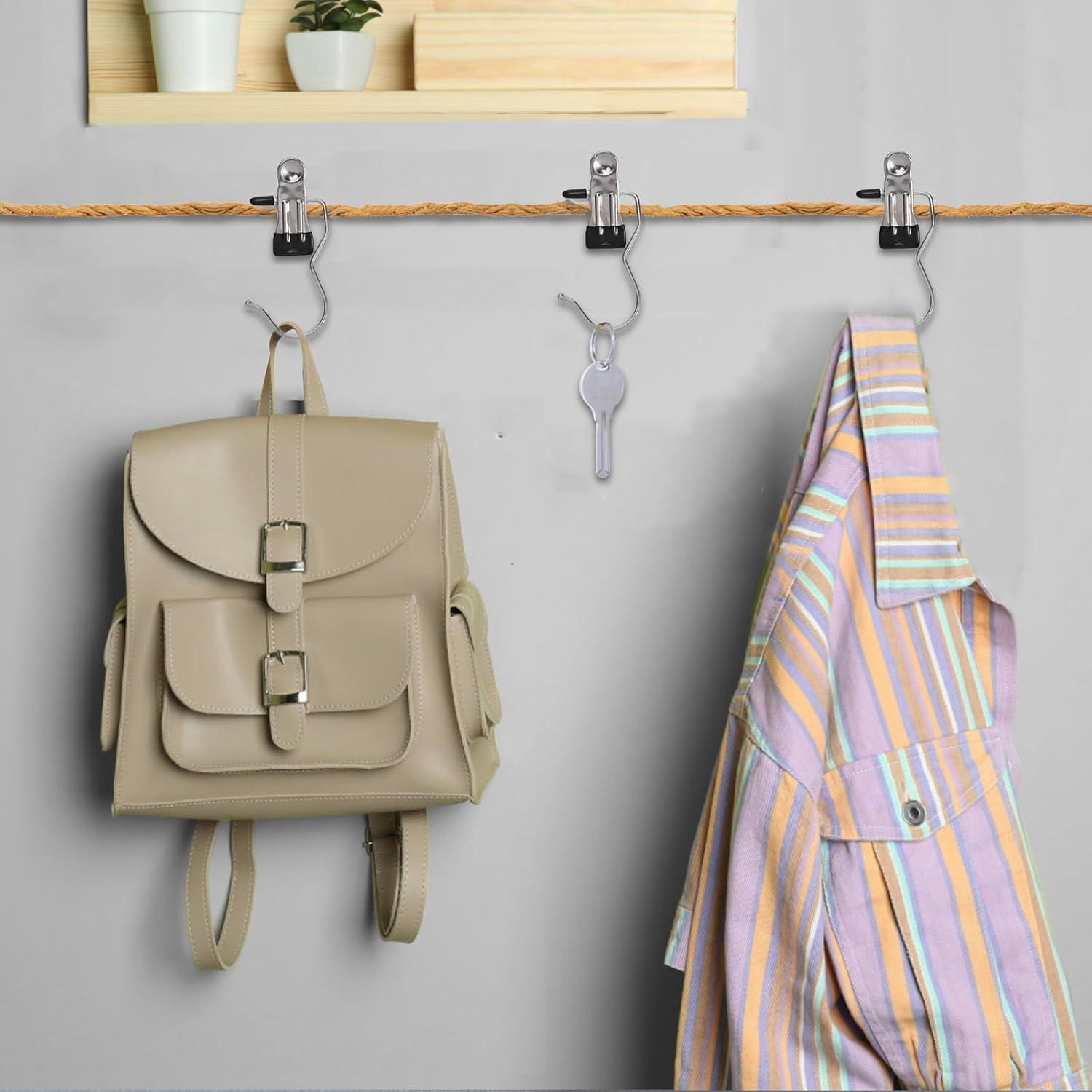 Ganchos para colgar botas VEESON - Paquete de 12, acero inoxidable