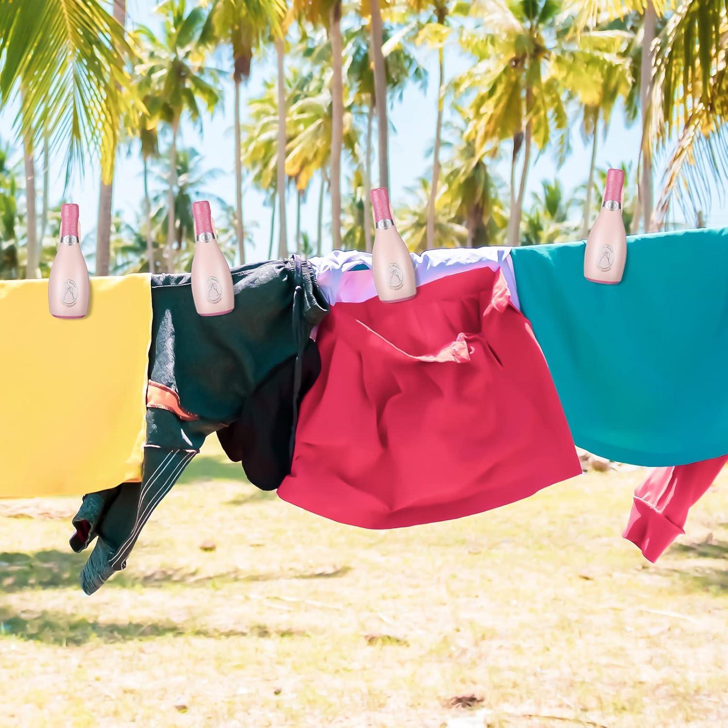 Clips de Toalla de Playa Sieral 4 Piezas Color Champán