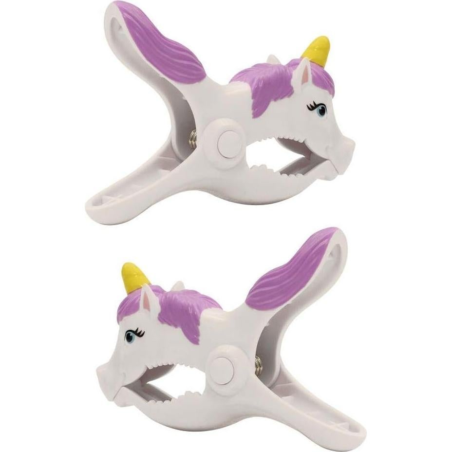 Clips de Toalla O2COOL Boca - 2 Piezas Decorativos Unicornio