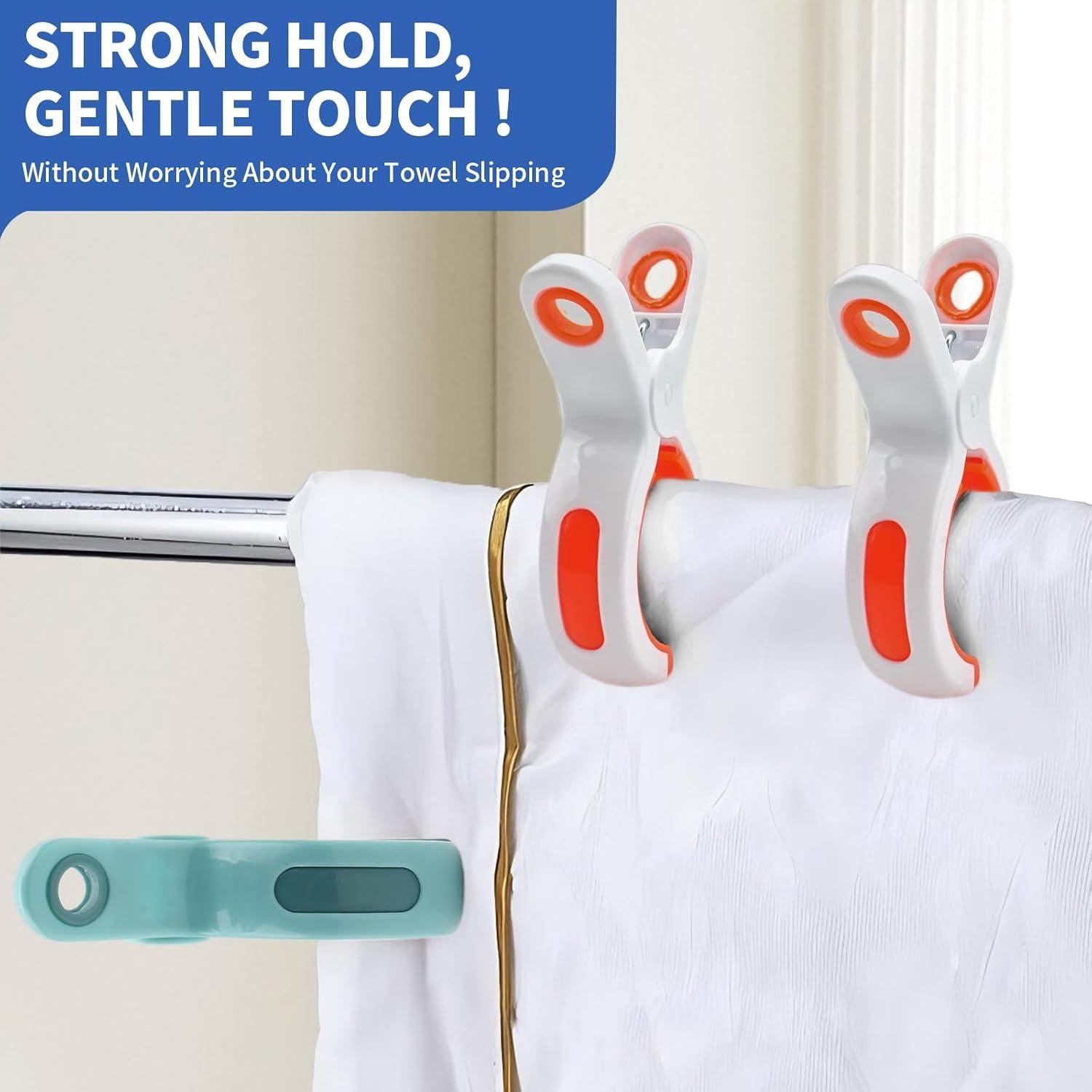 Pinzas para Toallas de Playa FUYAHA - Paquete de 8 Unidades