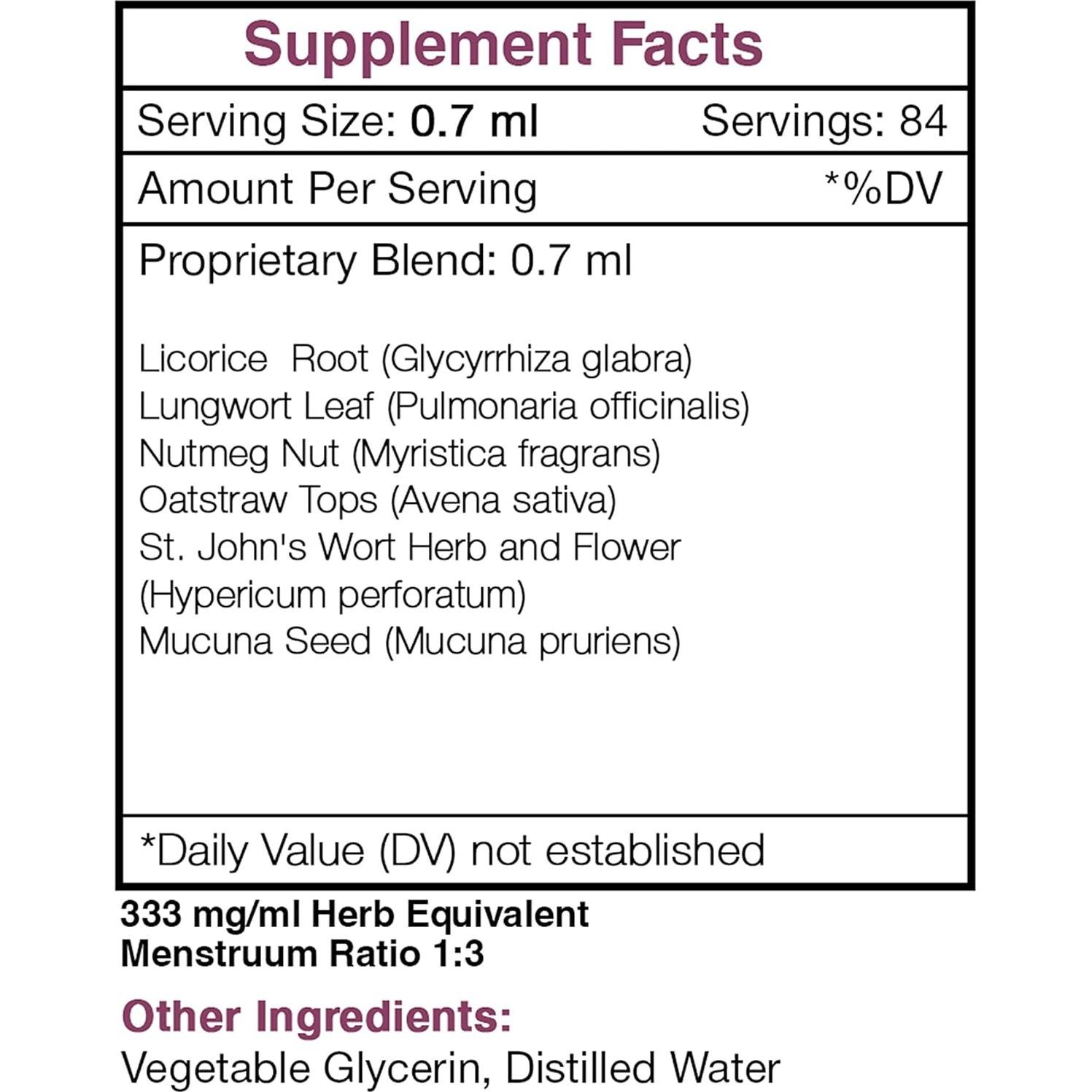 Extracto Herbal Sin Alcohol Quit Secret 59 ml - Regaliz, Nuez Moscada