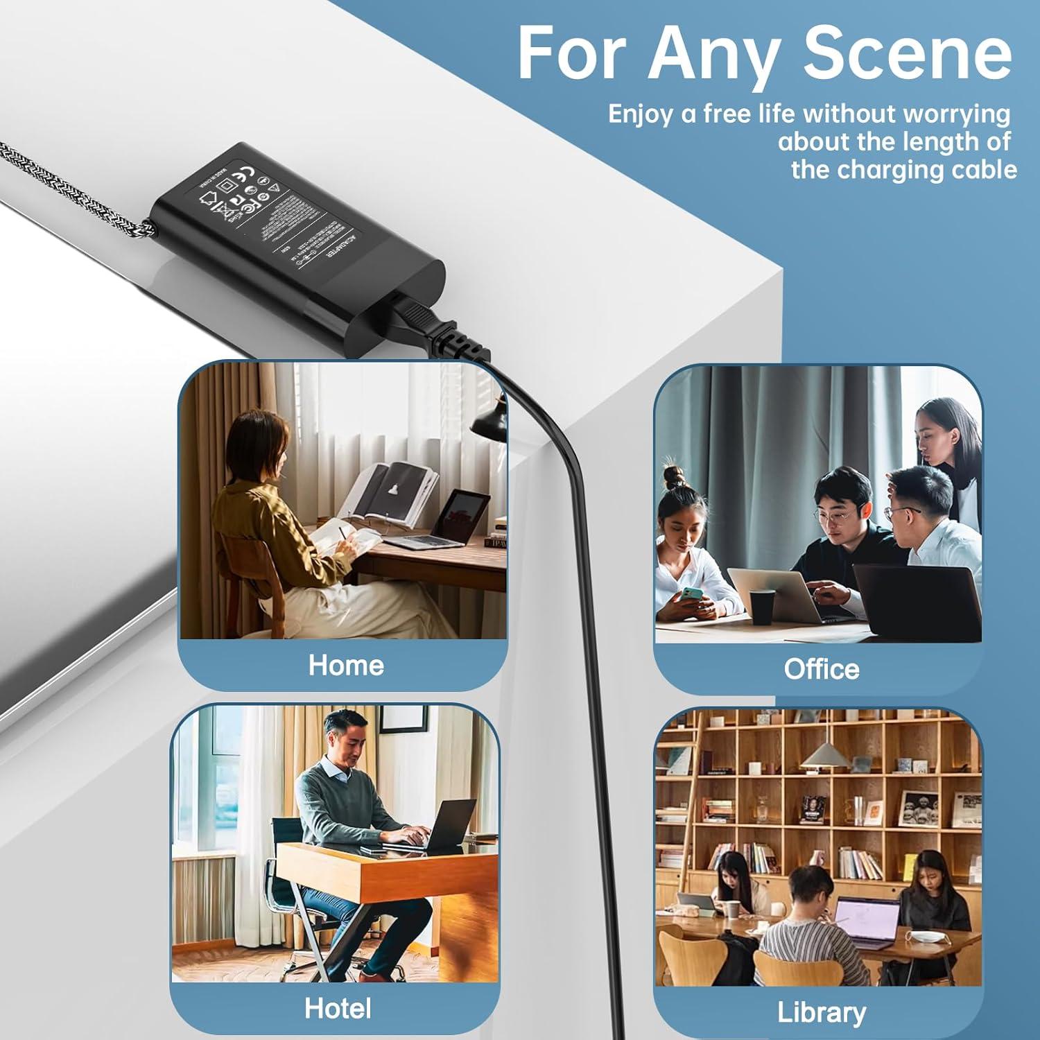 Cargador de Laptop HP 65W Punta Azul ProBook EliteBook