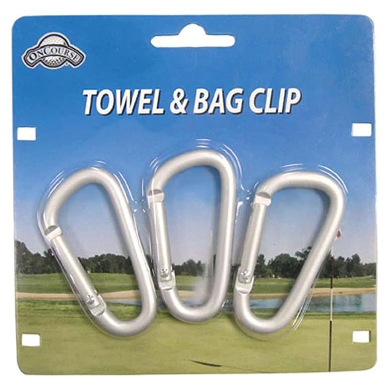 Clip de Toalla y Bolsa On Course - Paquete de 3 Ganchos