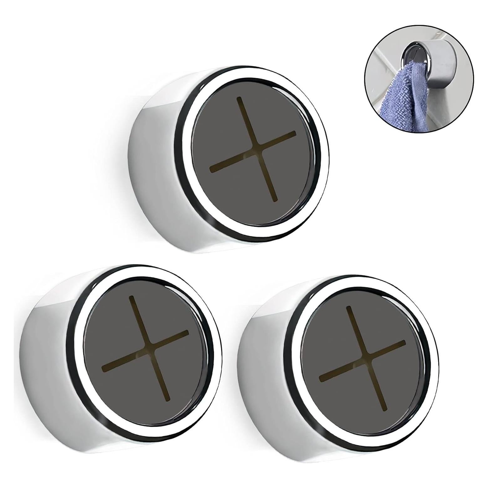 Ganchos Adhesivos para Toallas Philbinden 3 Piezas Cromo