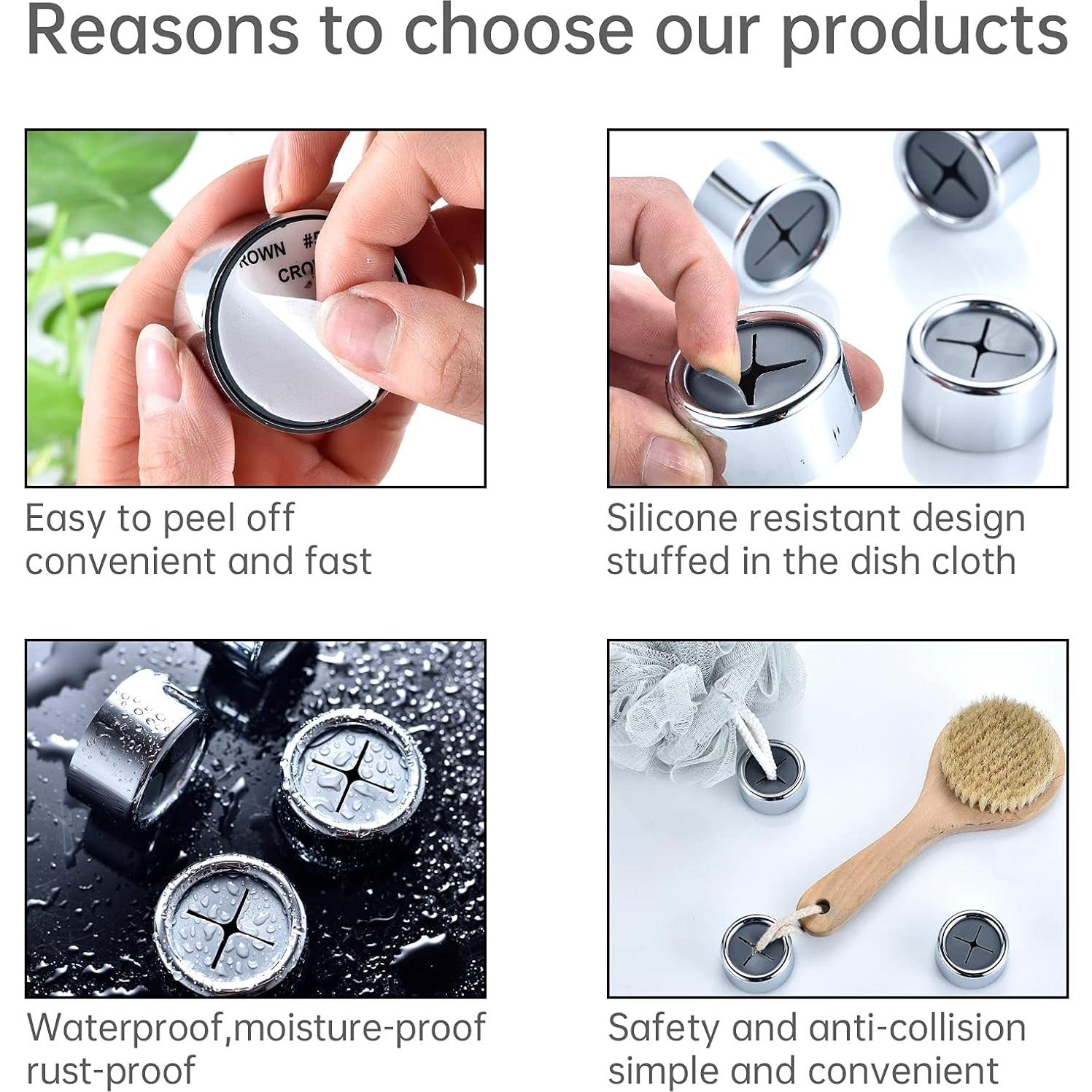 Ganchos Adhesivos para Toallas Philbinden 3 Piezas Cromo