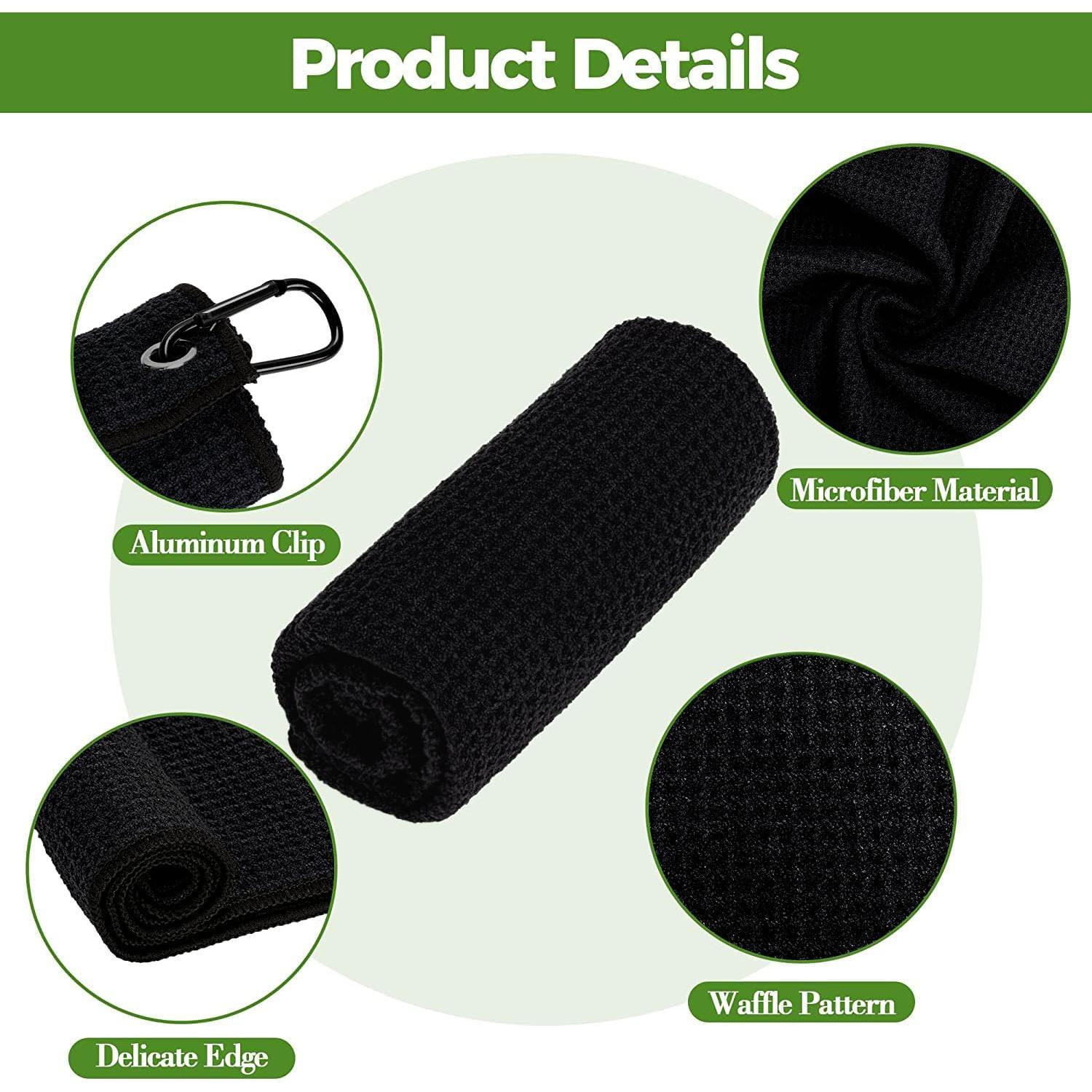 Toallas de Golf Microfibra ATTRACTIVE + Cepillo Limpieza