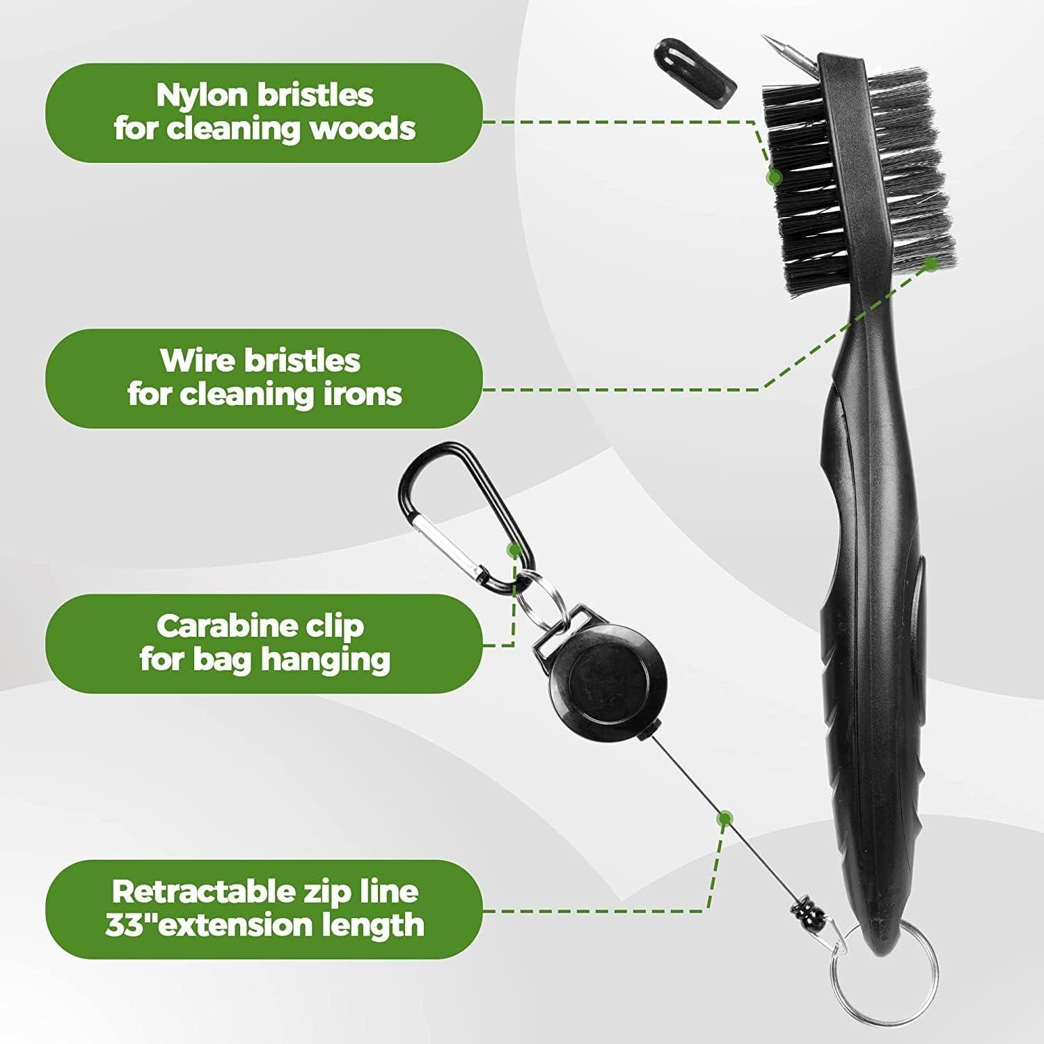 Toallas de Golf Microfibra ATTRACTIVE + Cepillo Limpieza