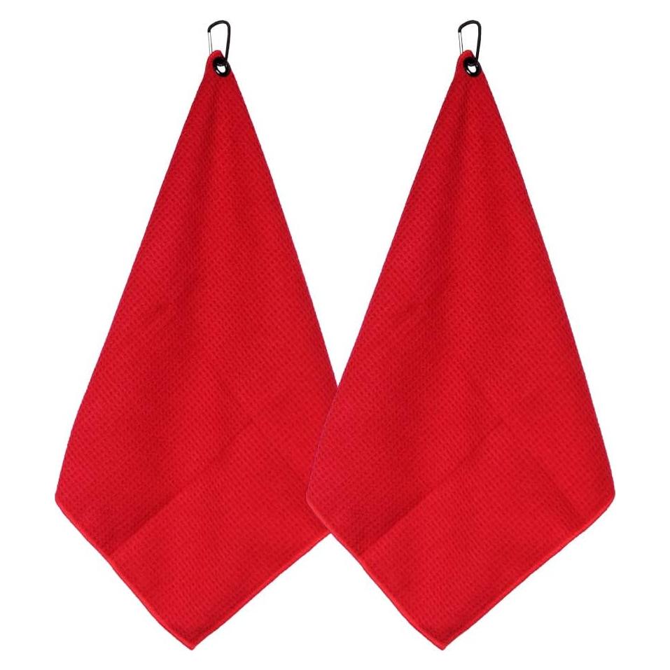 Toalla de Golf Myartte Microfibra 40.64x40.64cm Roja