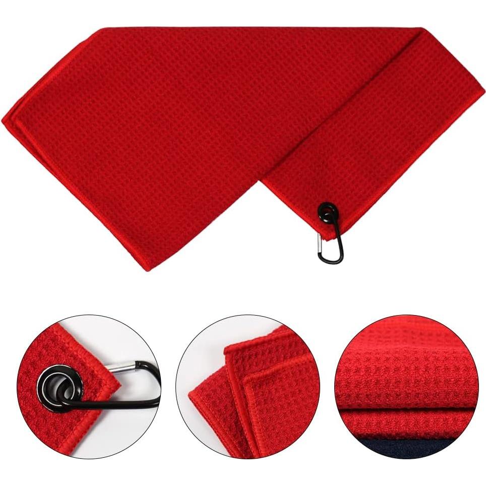 Toalla de Golf Myartte Microfibra 40.64x40.64cm Roja