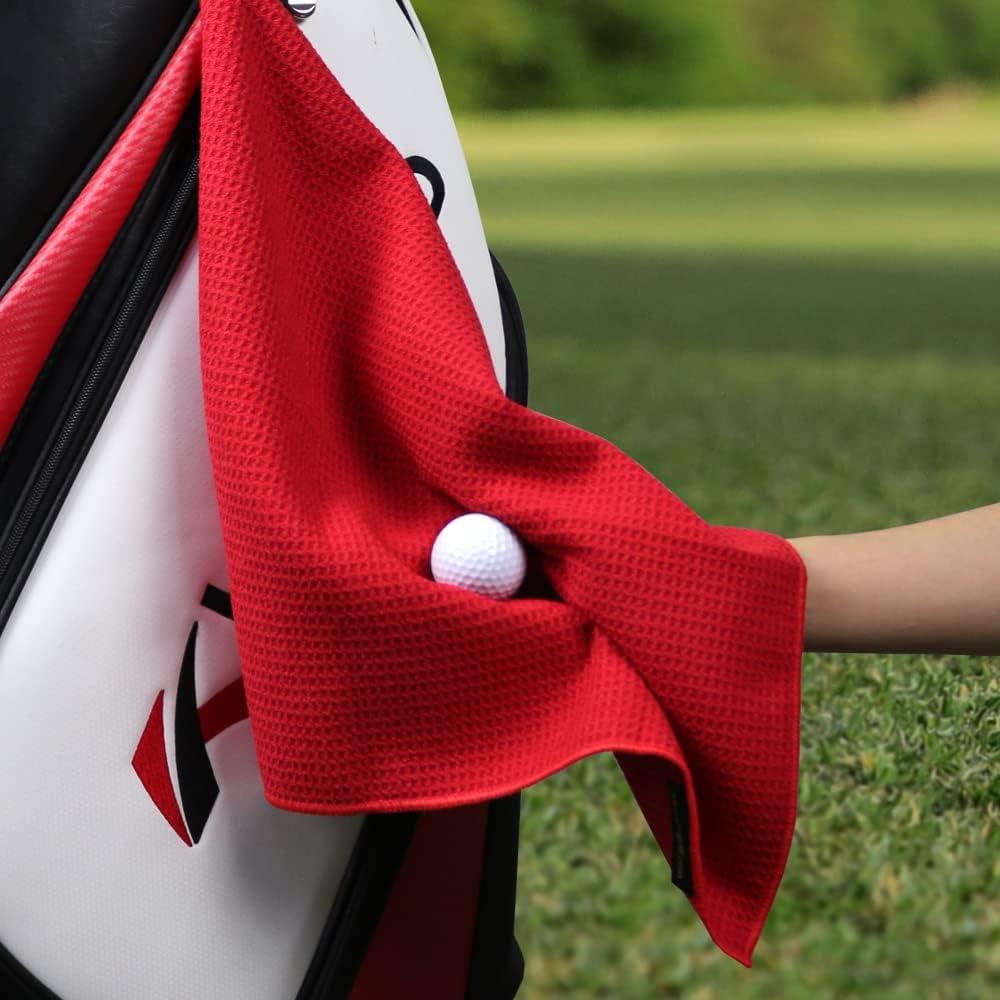 Toalla de Golf Myartte Microfibra 40.64x40.64cm Roja
