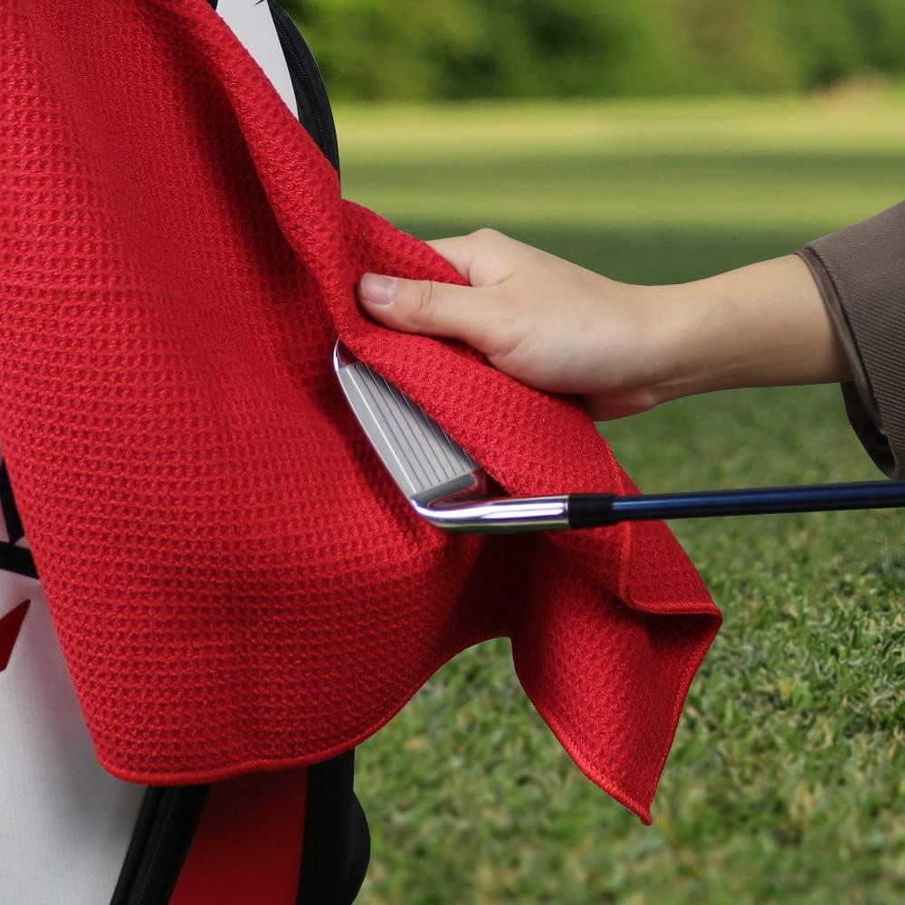 Toalla de Golf Myartte Microfibra 40.64x40.64cm Roja