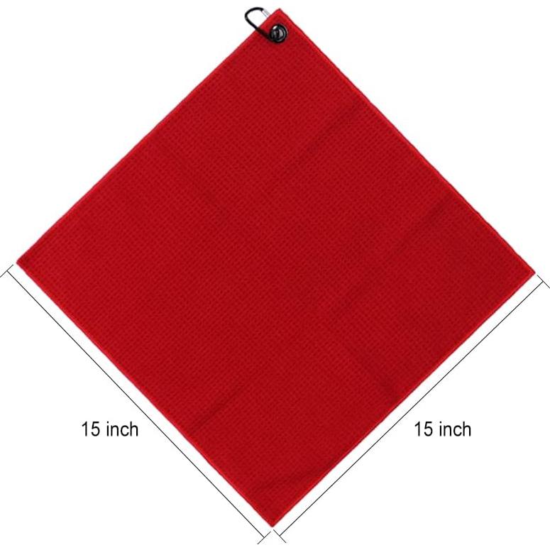 Toalla de Golf Myartte Microfibra 40.64x40.64cm Roja