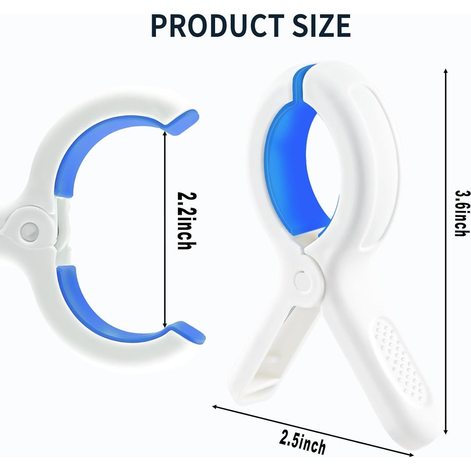 Paquete de 12 Clips para Toallas de Playa KEYBOO - Extra Grandes