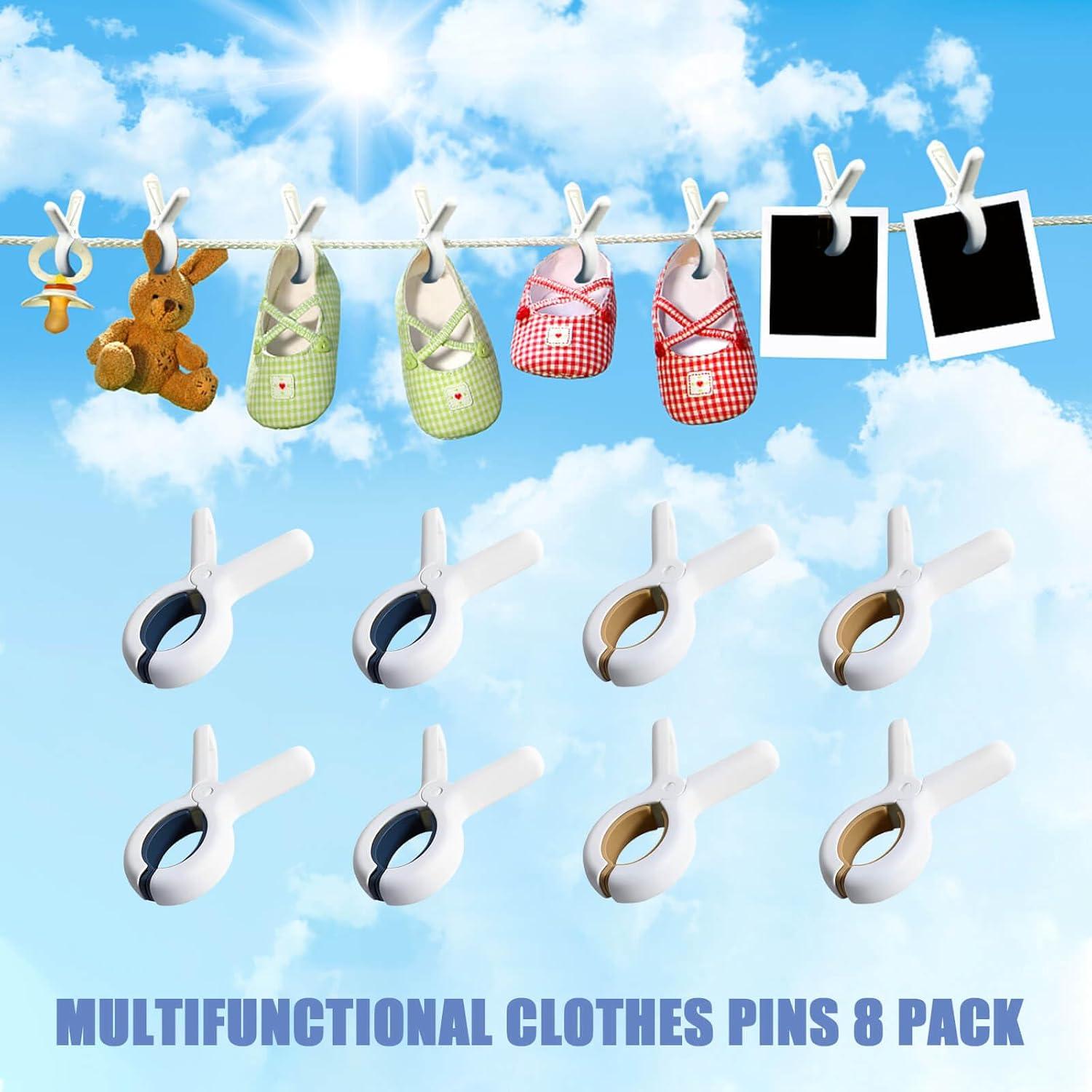 Pinzas para Toallas de Playa CUNGLIN 8 Piezas Antideslizantes