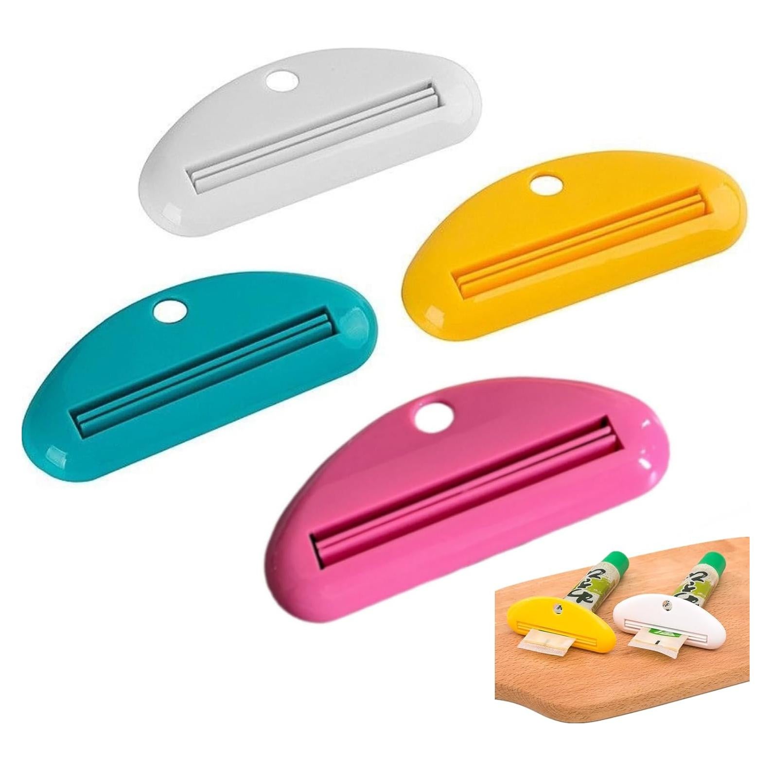 Juego de 4 exprimidores de pasta de dientes Shuaigetoao - Colores surtidos
