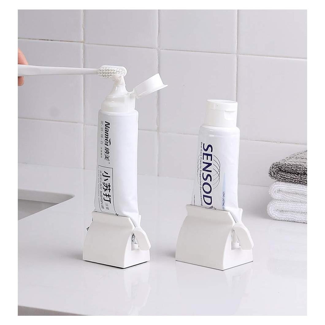 Juego de 2 exprimidores de pasta de dientes MILAGRO blancos