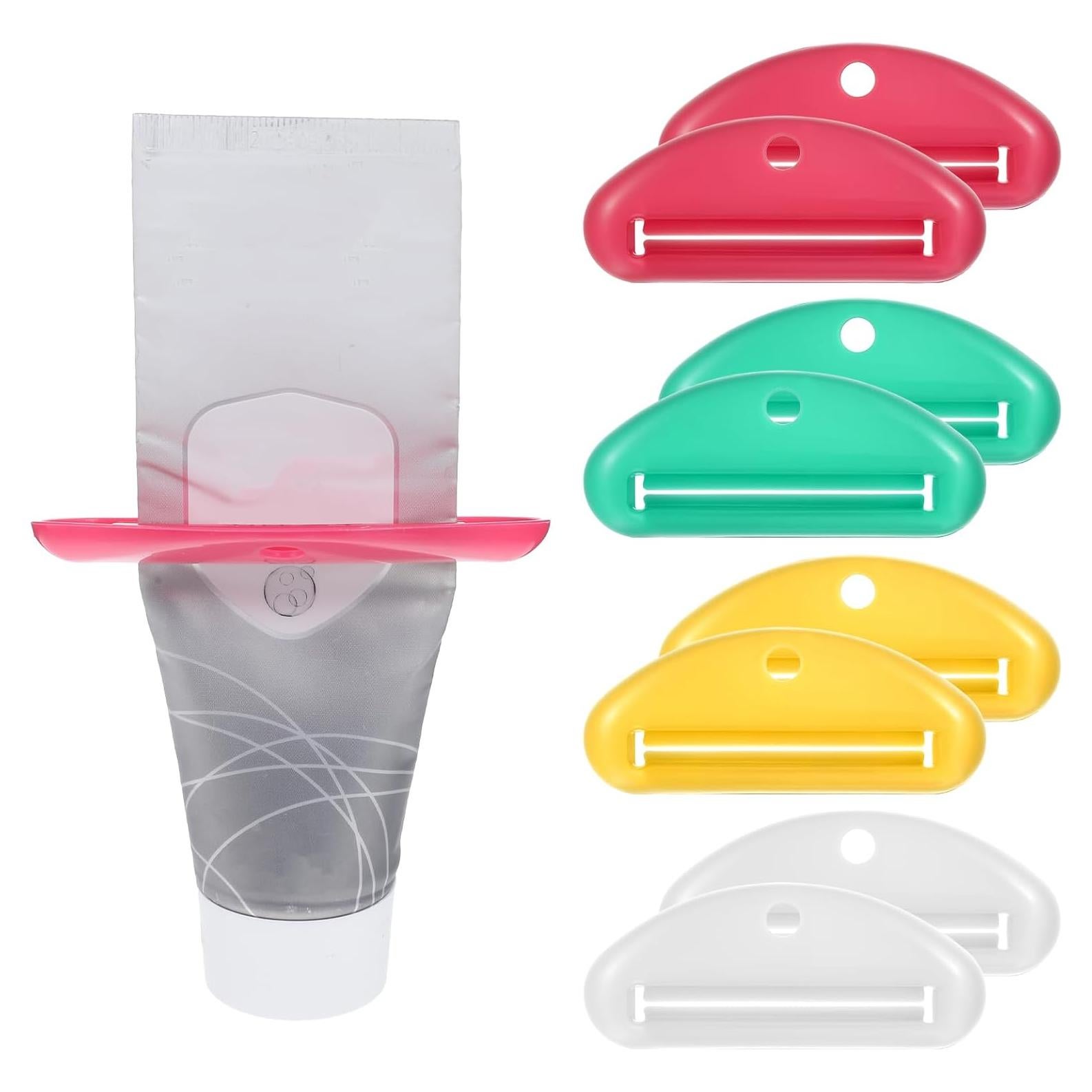 8 Exprimidores de Pasta de Dientes Piriuuo Multiusos ABS