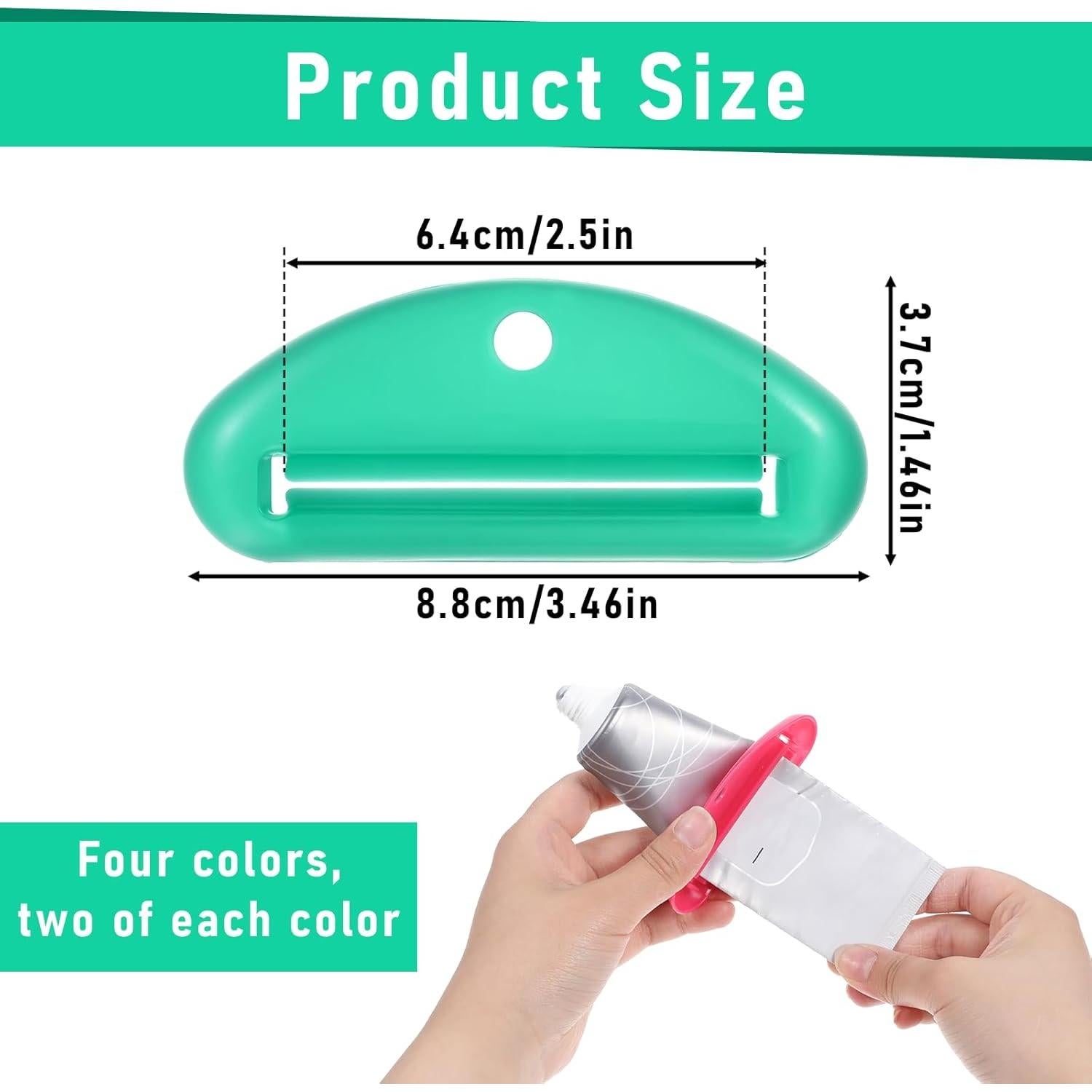 8 Exprimidores de Pasta de Dientes Piriuuo Multiusos ABS