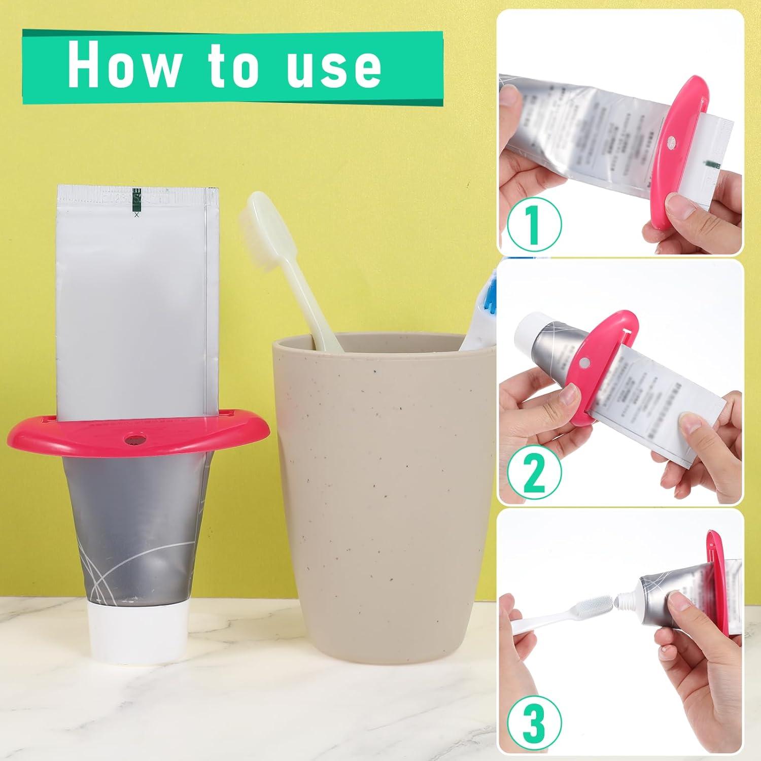 8 Exprimidores de Pasta de Dientes Piriuuo Multiusos ABS