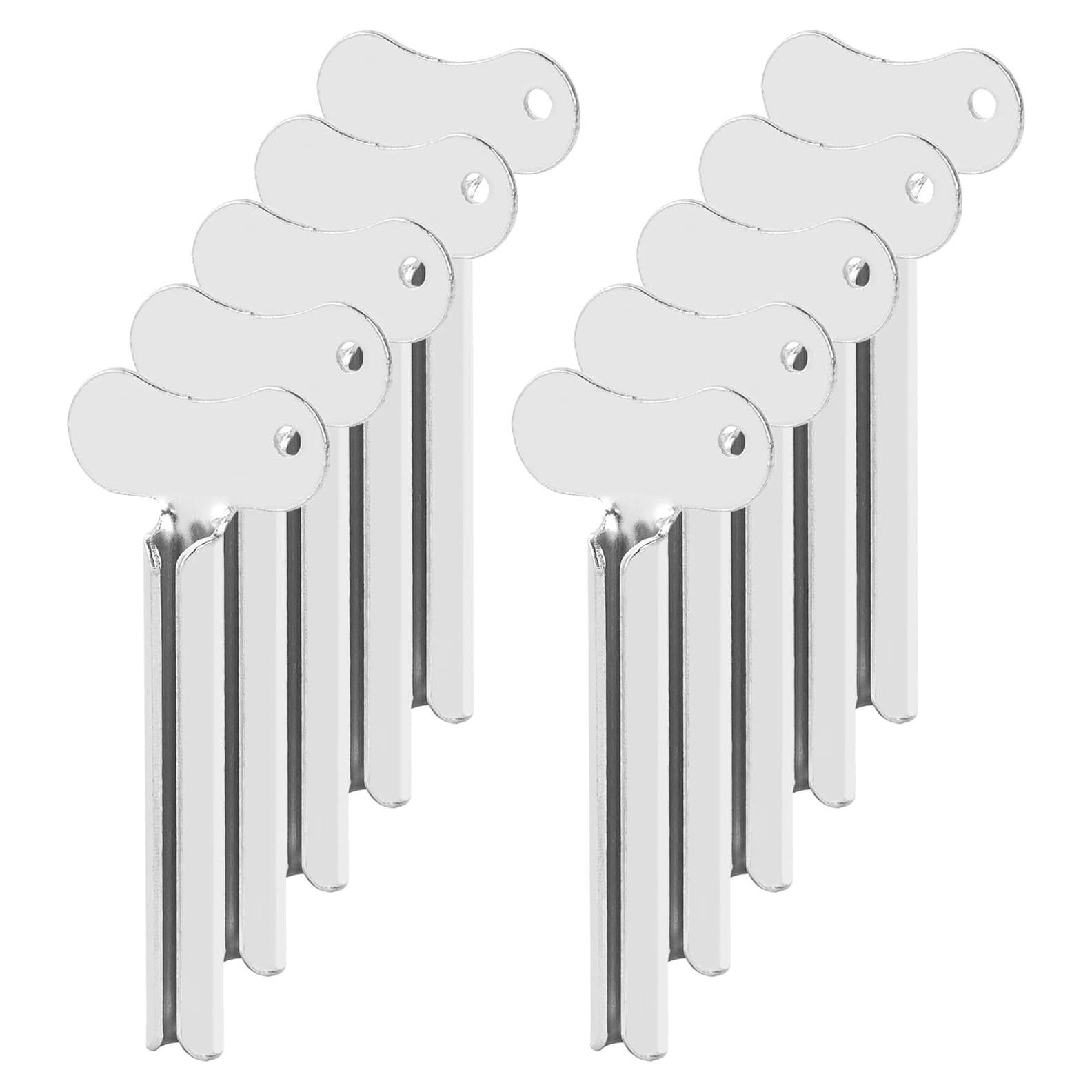10 Llaves Dispensadoras de Pasta de Dientes Framendino Acero Inoxidable