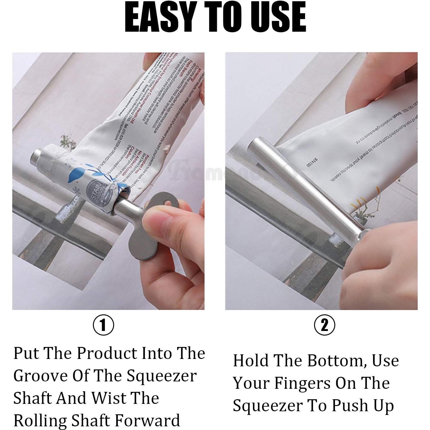 10 Llaves Dispensadoras de Pasta de Dientes Framendino Acero Inoxidable