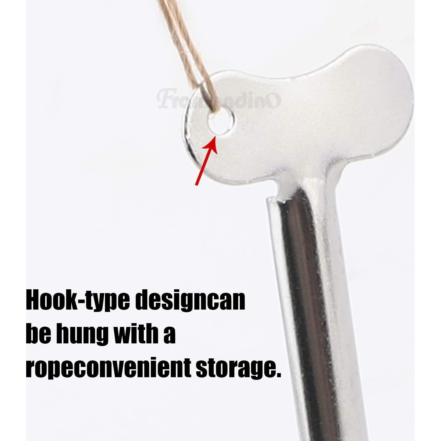 10 Llaves Dispensadoras de Pasta de Dientes Framendino Acero Inoxidable