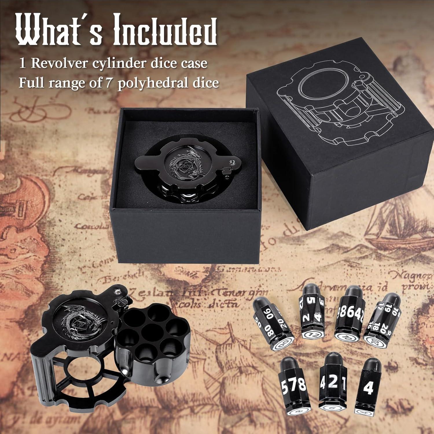 Juego de Dados Poliedricos de Metal Aloftopz - Estilo Cyberpunk