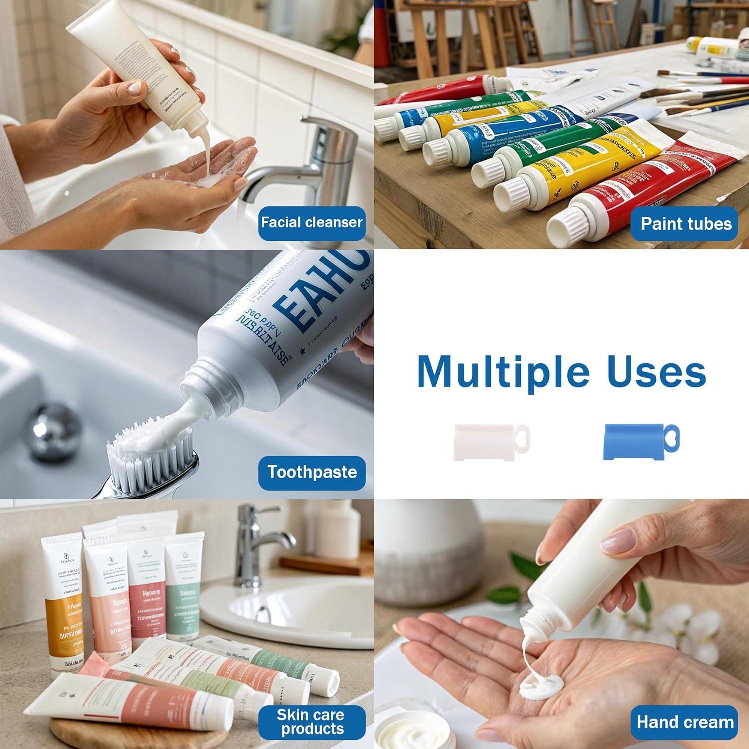 Exprimidor de Pasta de Dientes Inxens - 2 Unidades Azul y Blanco