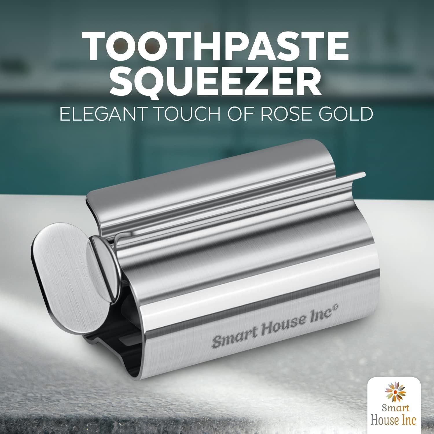 Rodillo Exprimidor de Pasta de Dientes Smart House Plata