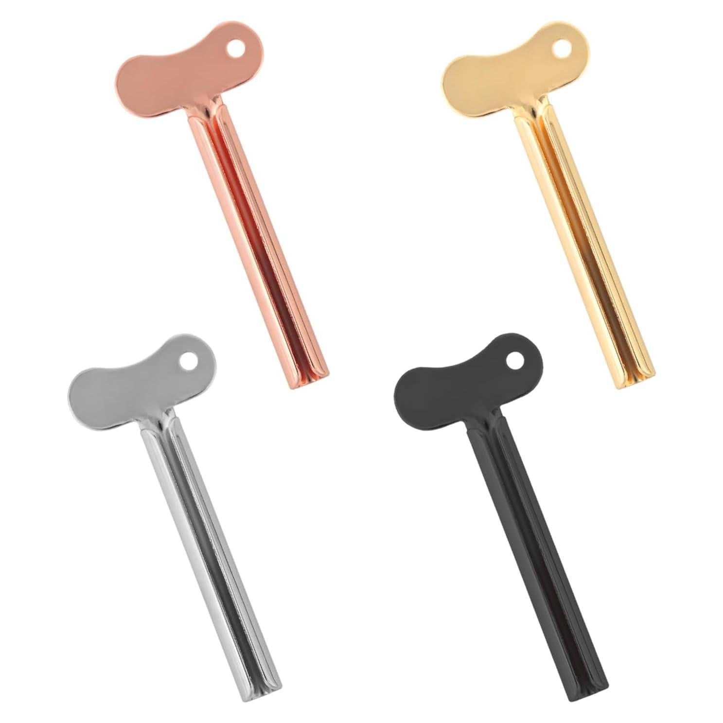 Exprimidores de Pasta de Dientes ASUNFO - Acero Inoxidable, 4 Colores