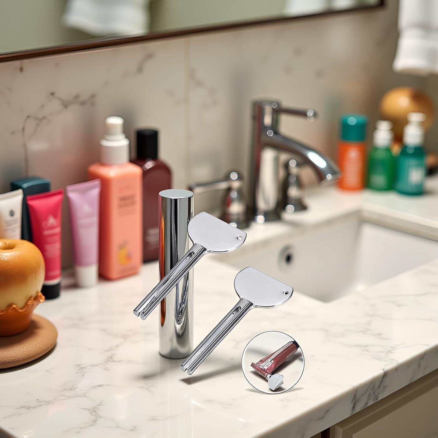 Juego de 2 Exprimidores de Tubos de Acero Inoxidable Tustao