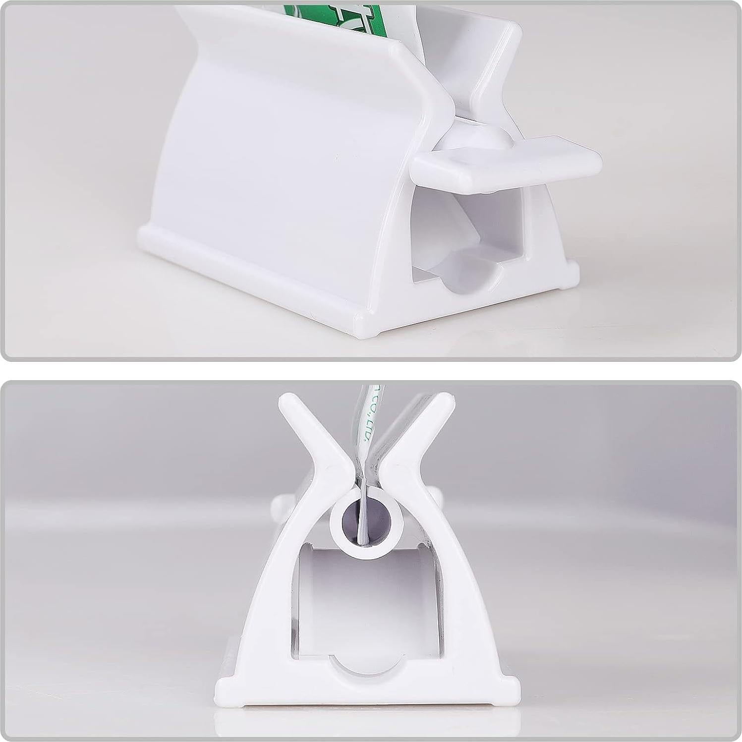 Soporte dispensador de pasta de dientes LONGFITE, 2 unidades