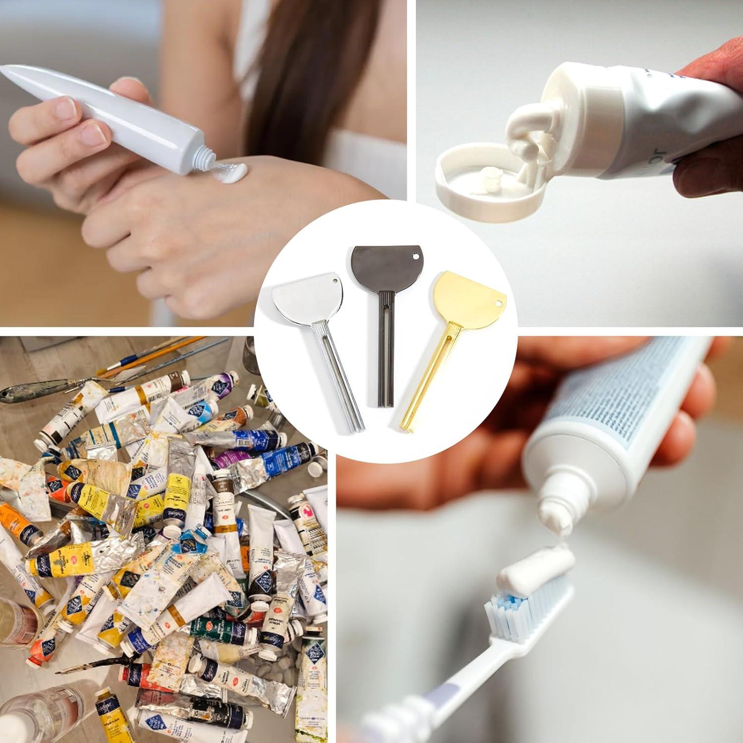 Exprimidores de Tubos de Acero Inoxidable HIQU - 3 Pcs