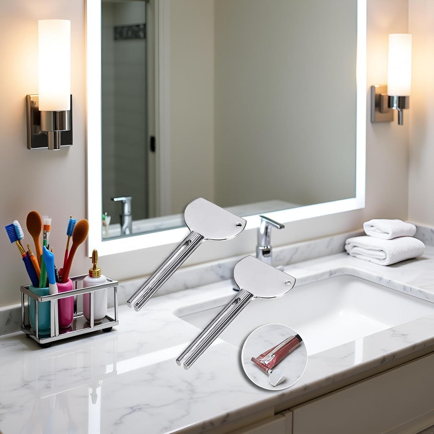 2 Llaves Exprimidor de Tubos Acero Inoxidable Jowxsx 12.7 cm