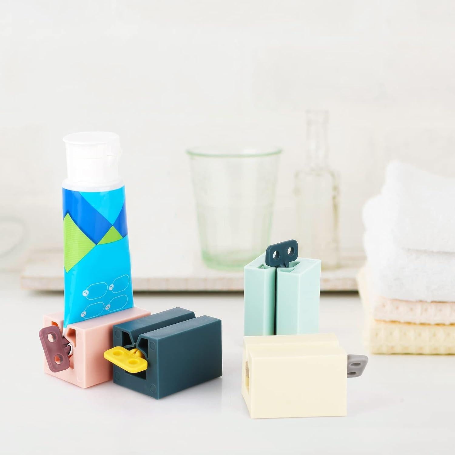 Juego de 4 Exprimidores de Pasta de Dientes Waenerec