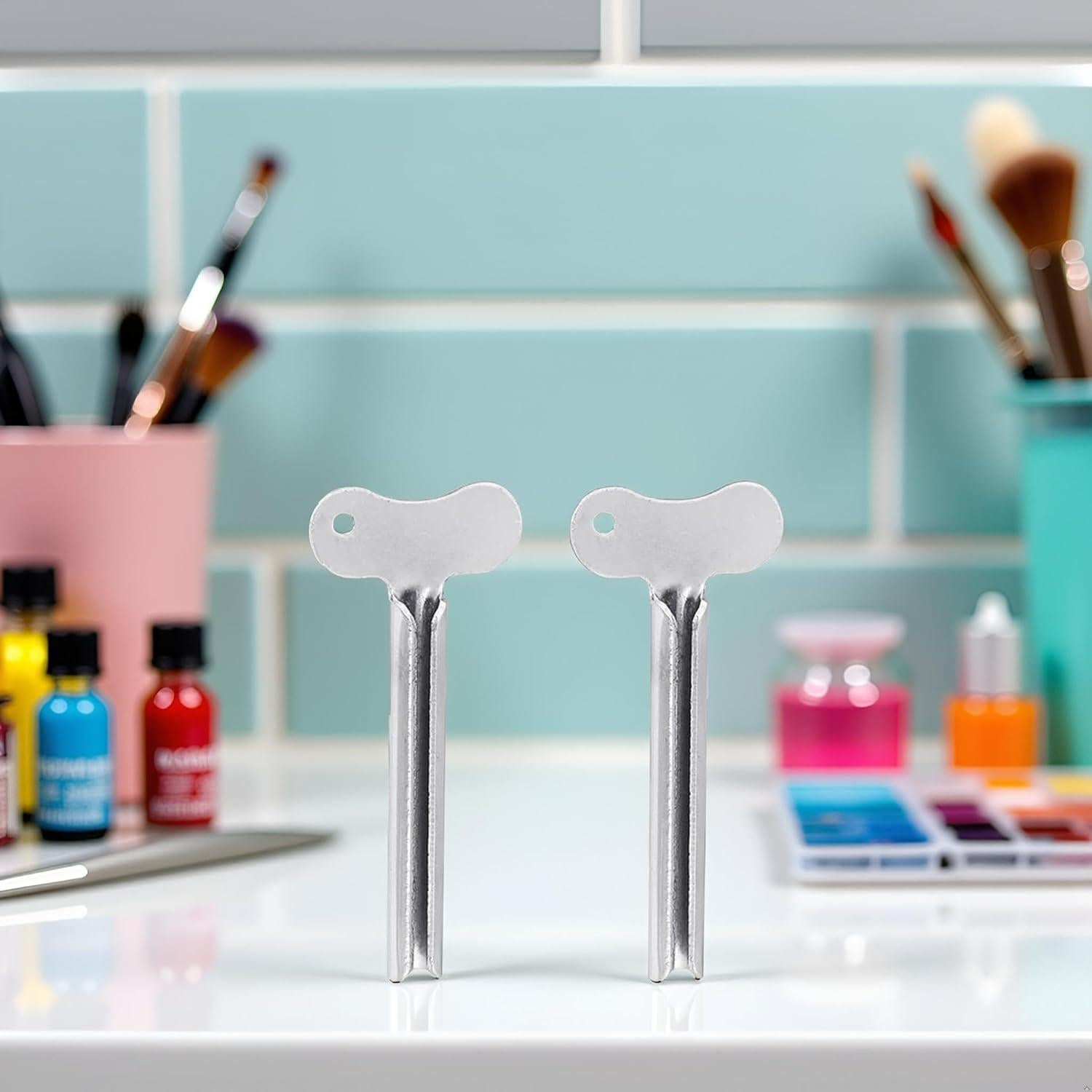 Set de 2 Llaves Exprimidoras de Acero Inoxidable Jowxsx