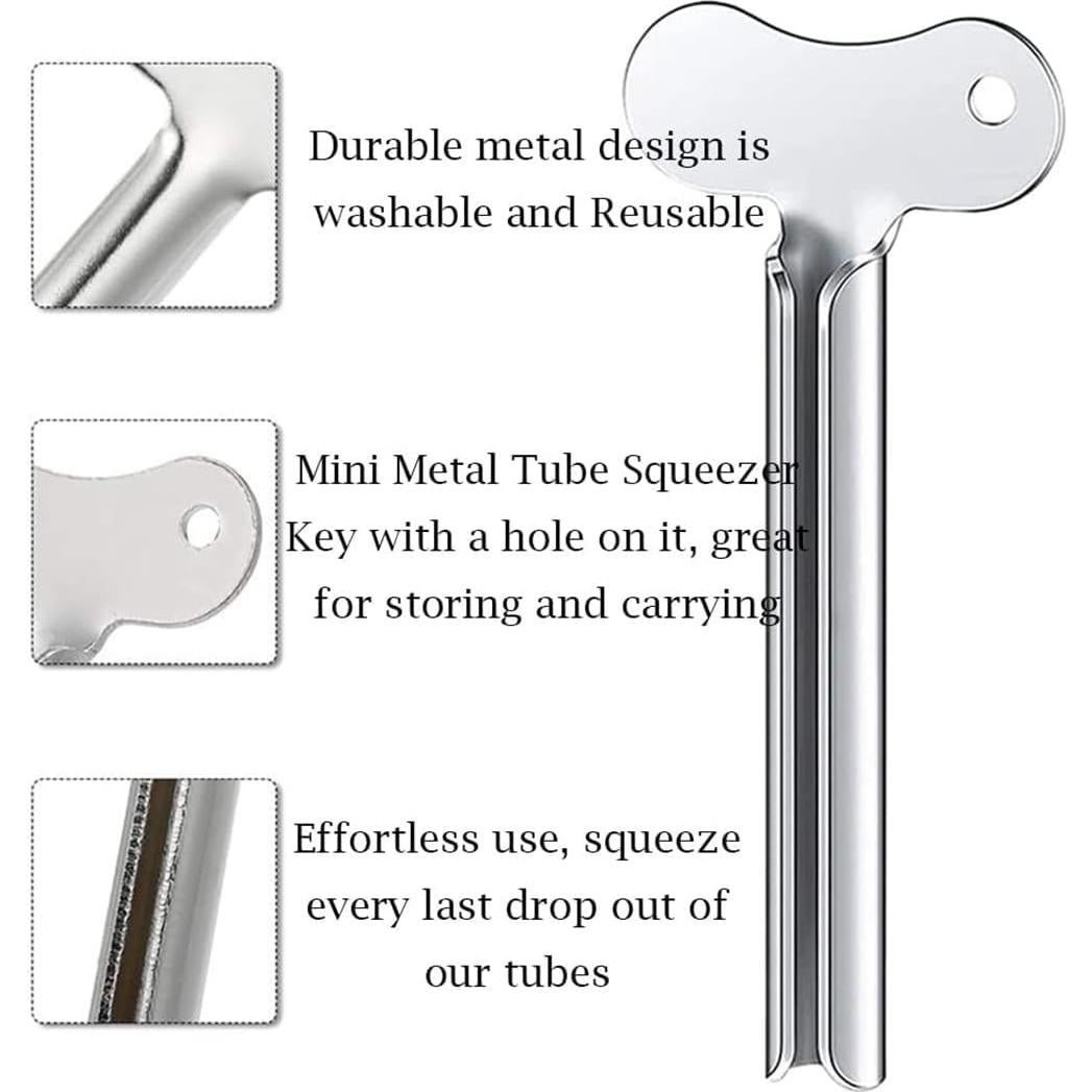 Juego de 2 Exprimidores de Tubo Acero Inoxidable Much Hotter