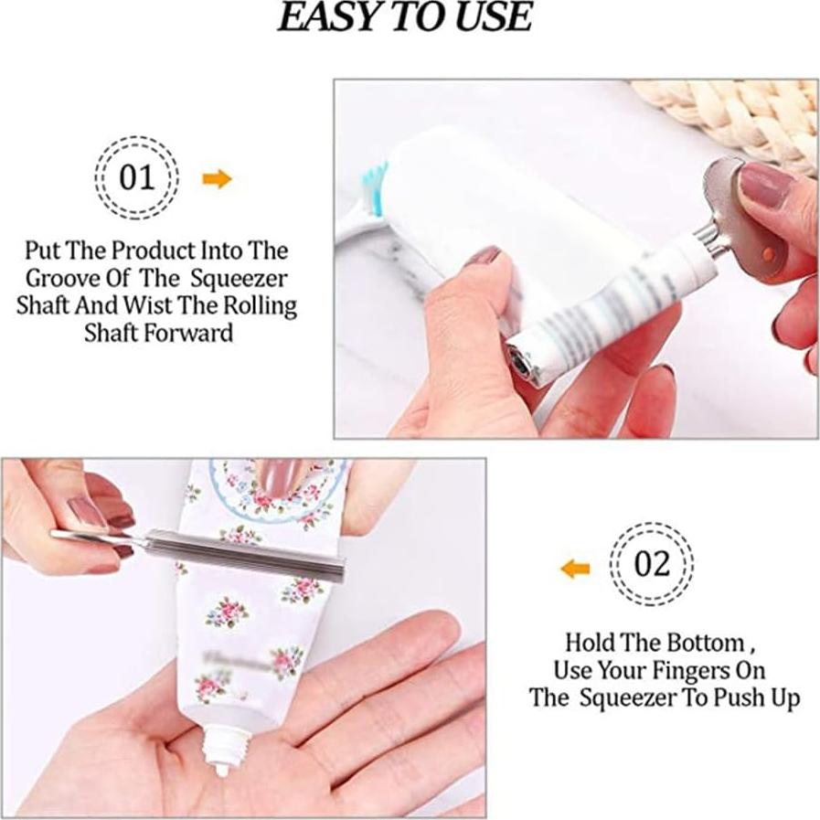 Juego de 2 Exprimidores de Tubo Acero Inoxidable Much Hotter