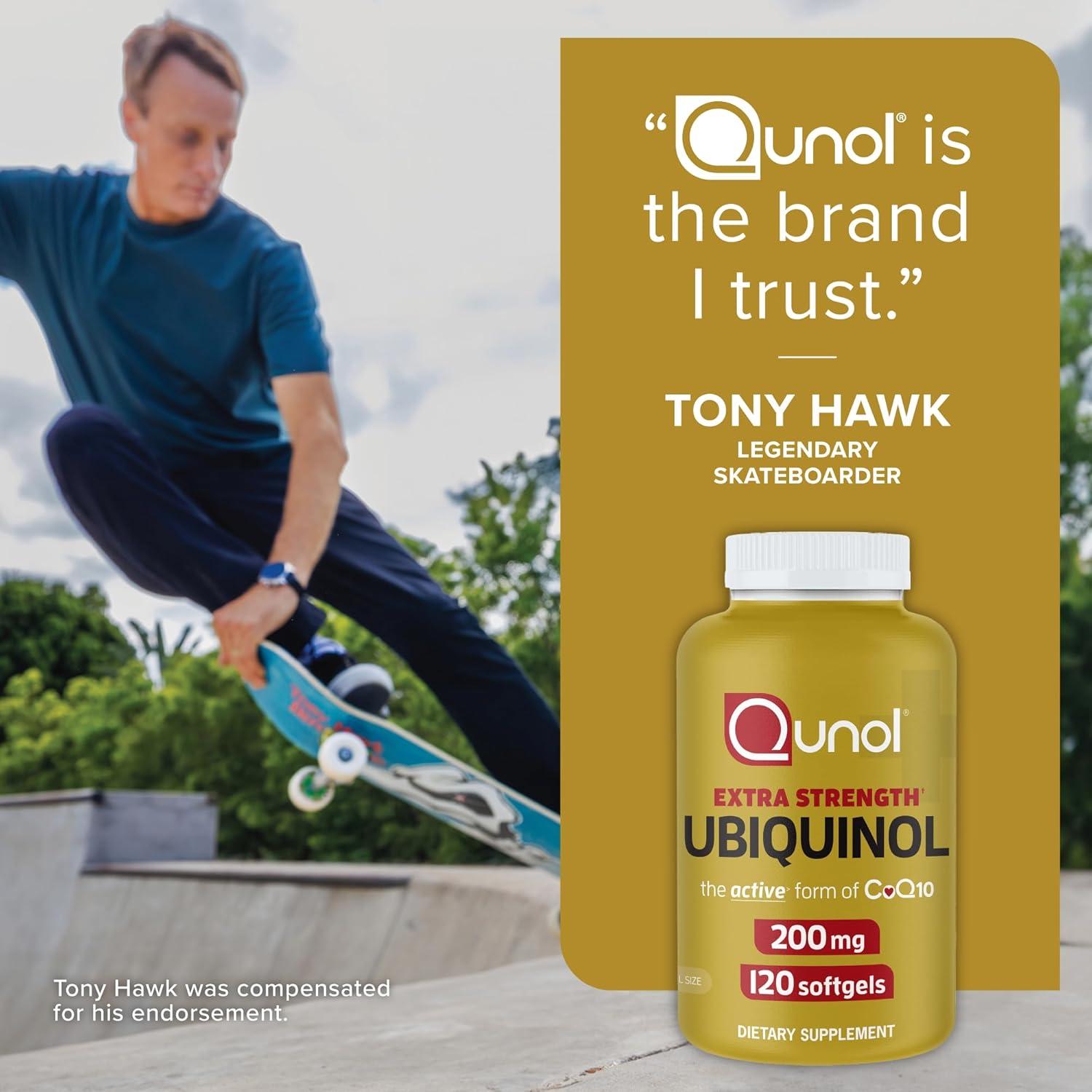 Qunol Ubiquinol CoQ10 200mg 60 Softgels Antioxidante Salud Corazón