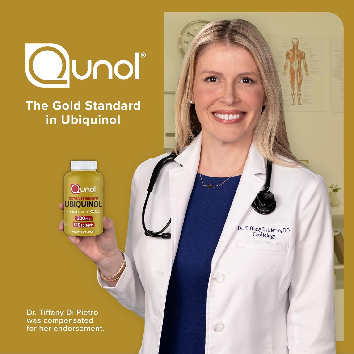 Qunol Ubiquinol CoQ10 200mg 60 Softgels Antioxidante Salud Corazón