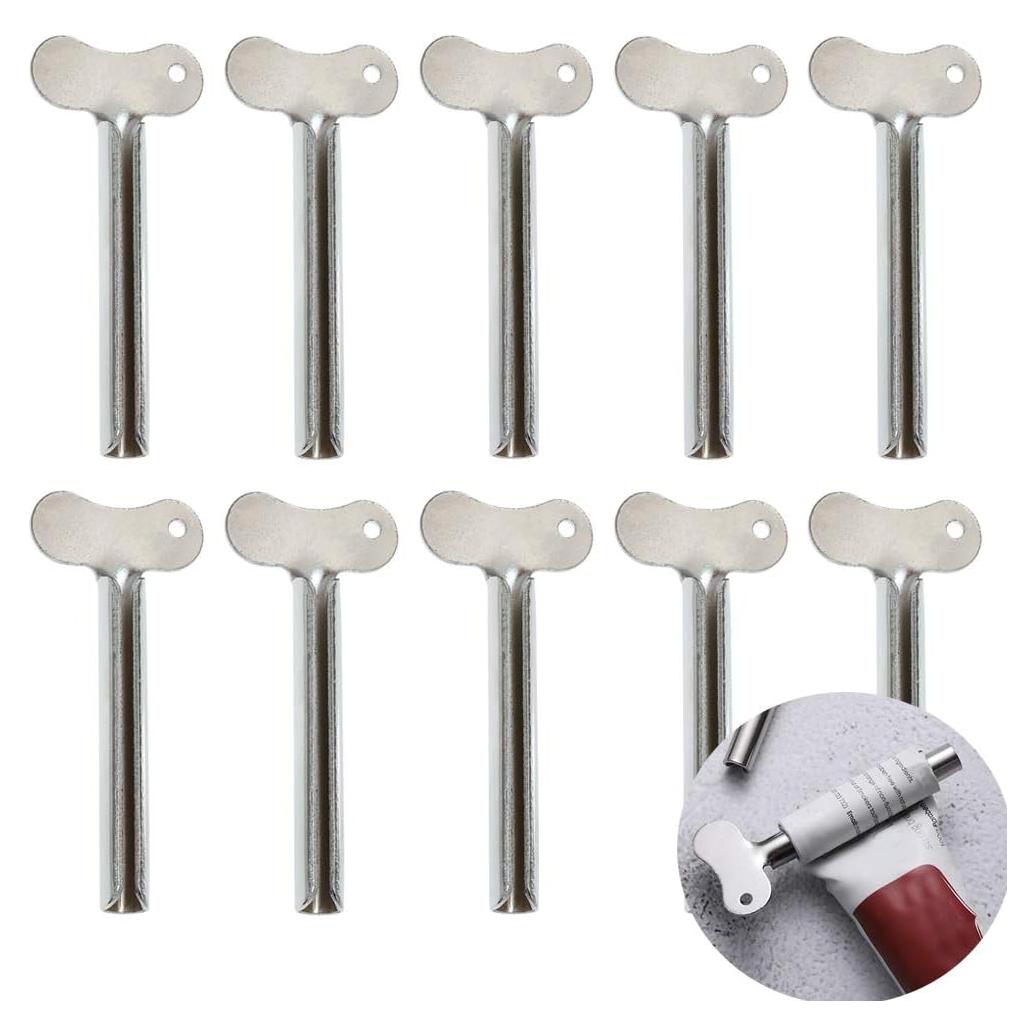 Exprimidores de Tubos de Acero Inoxidable DonLeeving 10 Pcs