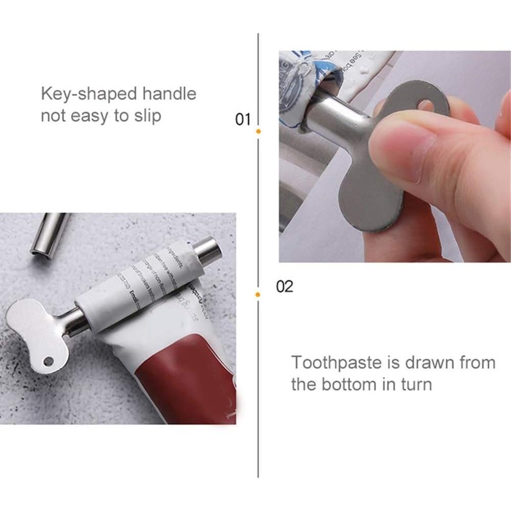 Exprimidores de Tubos de Acero Inoxidable DonLeeving 10 Pcs