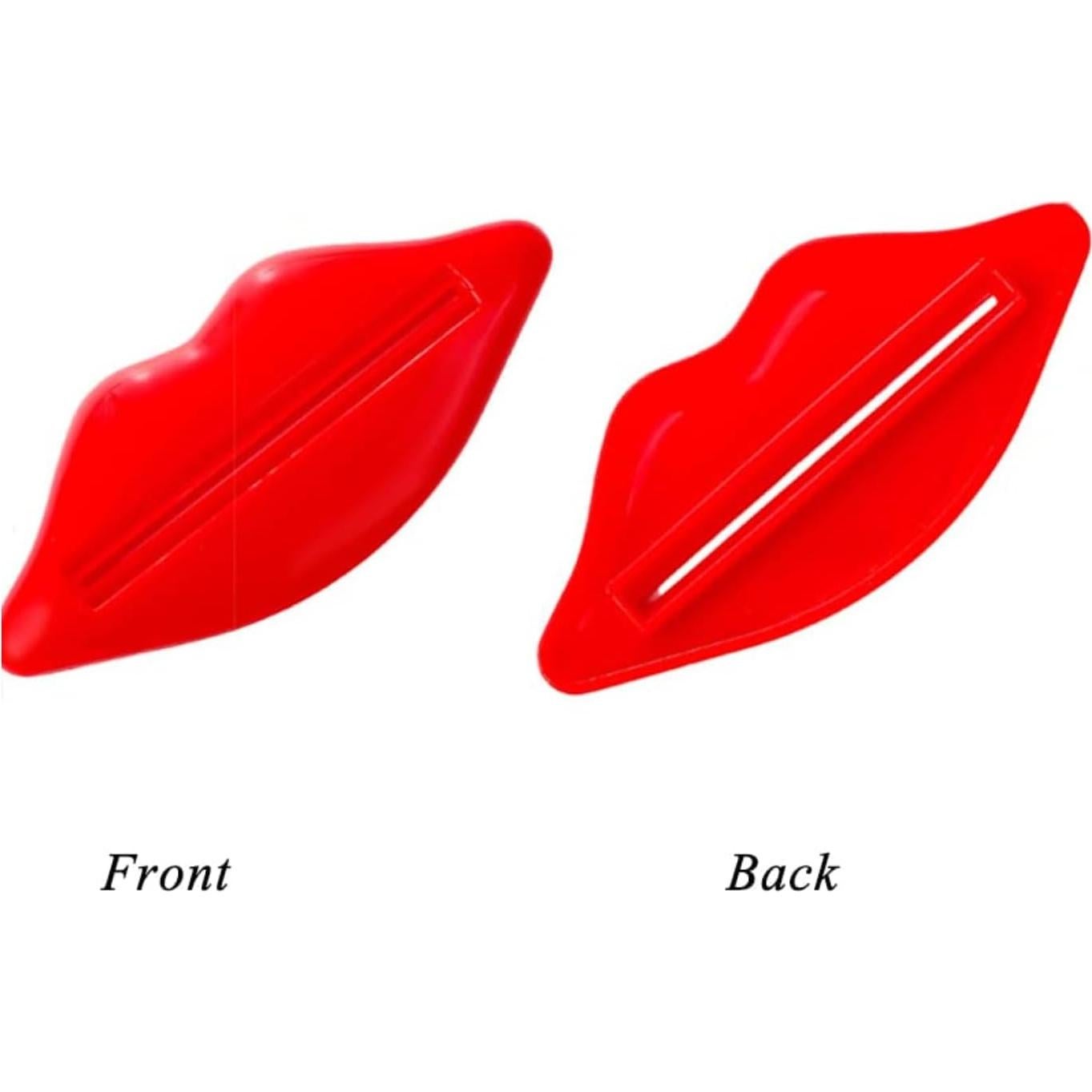 Exprimidores de Pasta de Dientes Saugad Labios 4 Piezas Rosa Rojo