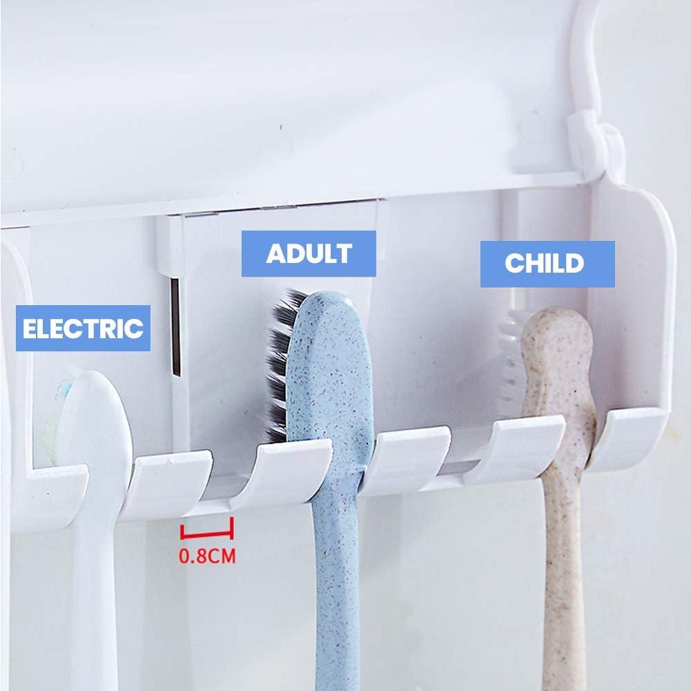 Dispensador de Pasta de Dientes Automático Waycom Negro con Soporte